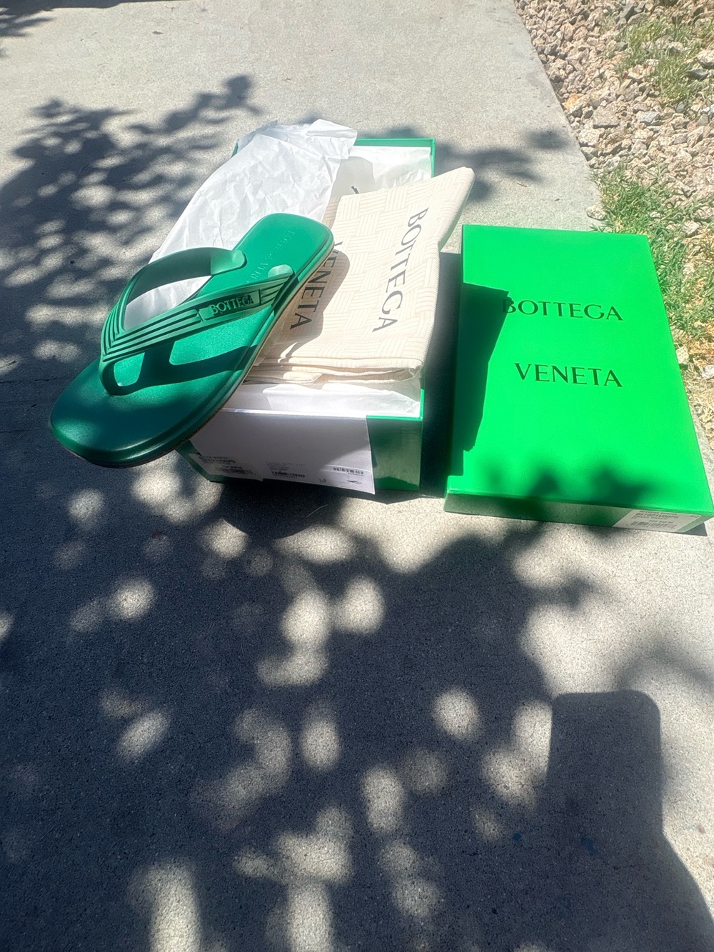 Bottega Veneta Grass Green sandals